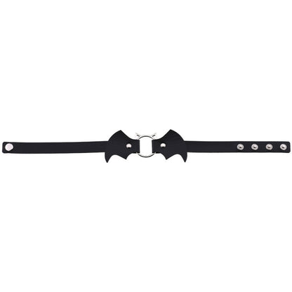 Halloween Women Gothic Bat Pu Leather Chokers