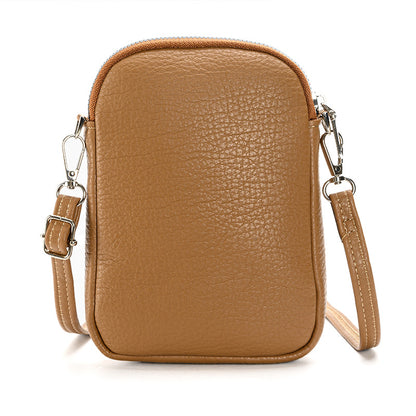Women Casual Small Phone Crossbody Bag in PU Leather