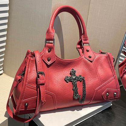 Bolso bandolera informal de color liso a la moda para mujer