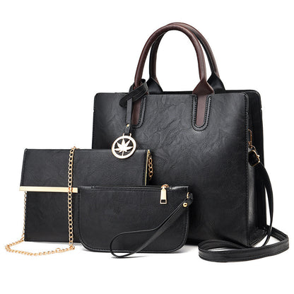 Women Large Capacity Tote Bag in PU Leather