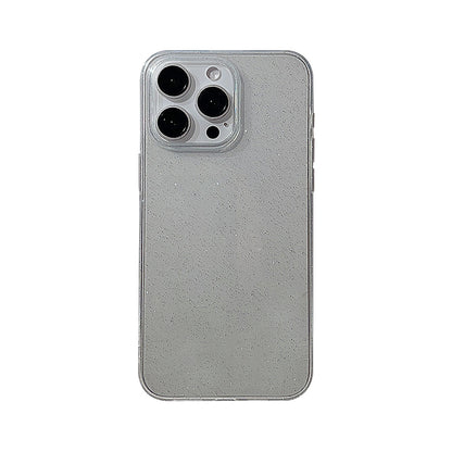Women Fashion Silicone Glitter Transparent Phone Case for iPhone