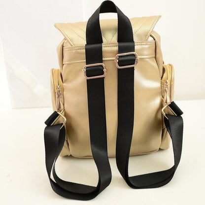 Mochila gótica de piel sintética con forma de búho para mujer, diseño único y elegante.