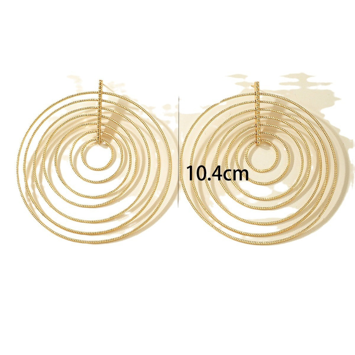 Multi-Layered Alloy Earrings Geometric Mori Style Jewelry