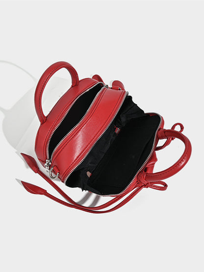 Bolso pequeño cuadrado con diseño de rosas y flores de color sólido, a la moda para mujer