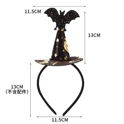 Halloween Little Bat Witch Pointed Hat Headband