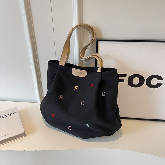 Women Fashionable Large Capacity Canvas Tote Bag