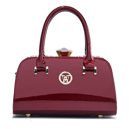 Bolso pequeño cuadrado de color sólido informal de moda para mujer