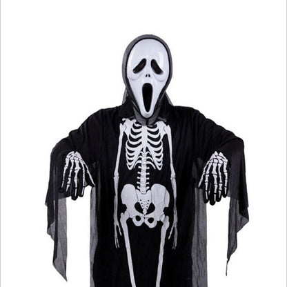 Disfraz de Halloween para niños y adultos, disfraz de calavera, esqueleto y fantasma.
