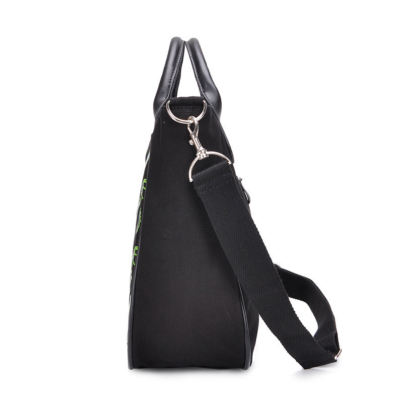 Bolso de lona con estampado de calavera personalizado de Halloween para mujer