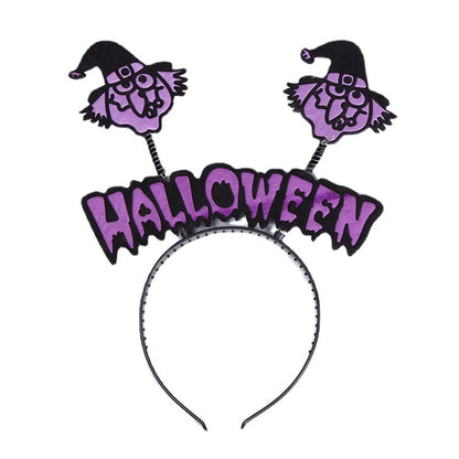 Halloween Hair Accessories Fashion Pumpkin Witch Headband