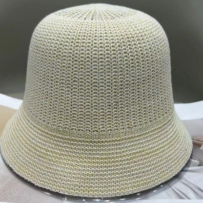 Sombreros de pescador tejidos de paja de moda de verano para mujer