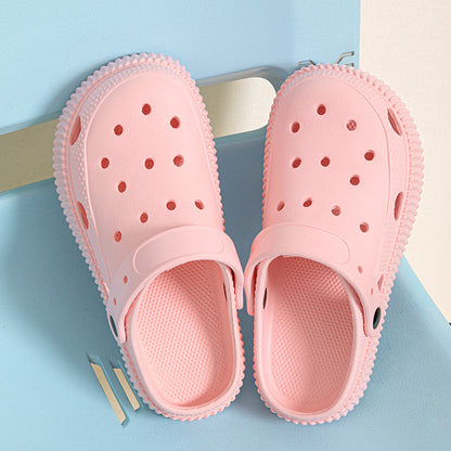 Pantuflas informales antideslizantes de suela gruesa a la moda para mujer