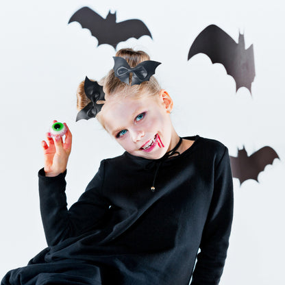 Children Kids Baby Halloween Cartoon Bat Wings Hair Clip