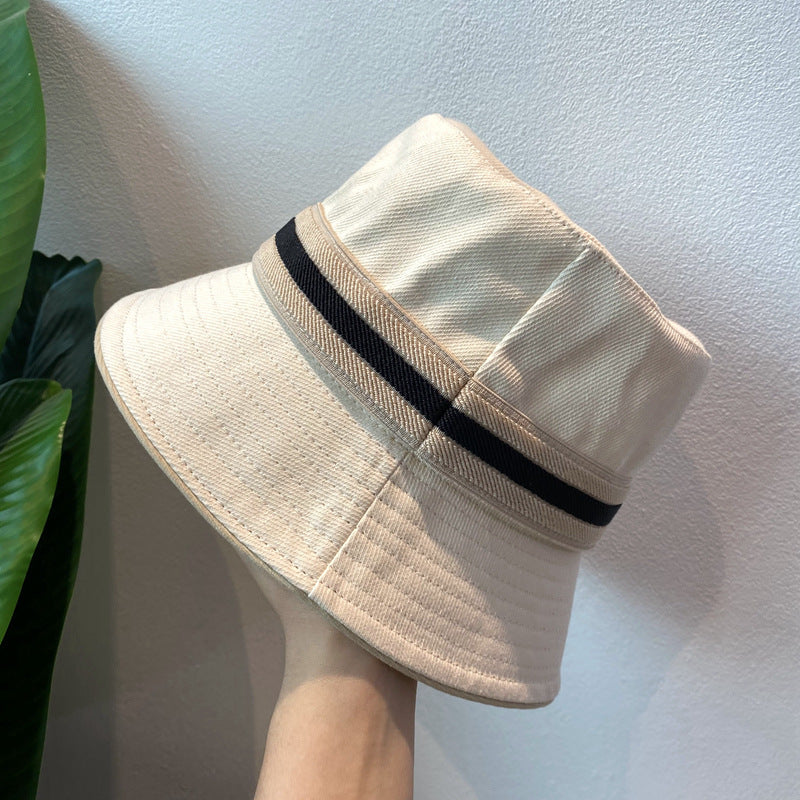 Sombreros de pescador con parasol y costuras de cinta sencillas para mujer