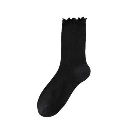 Calcetines de madera con orejas de color liso de moda