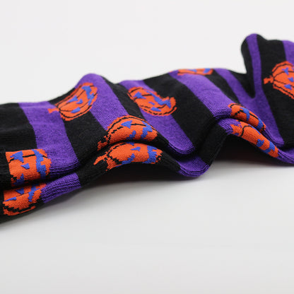 Calcetines de Halloween con diseño divertido de murciélago y payaso para hombre