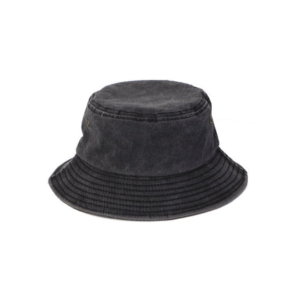 Fashion Casual Solid Color Denim Bucket Hat