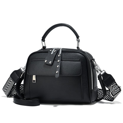 Bolso pequeño cuadrado de color sólido informal de moda para mujer
