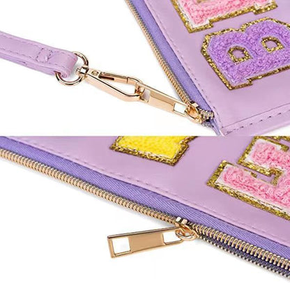 Bolsa de cosméticos bordada para mujer: fresca y dulce