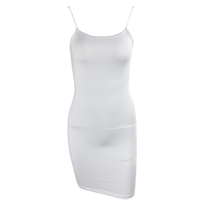 Women Fashion Sexy Solid Color Spaghetti Strap Dress