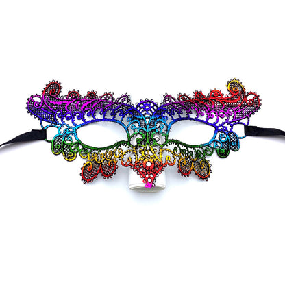 Women Fashion Cutout Sexy Lace Fox Halloween Mask