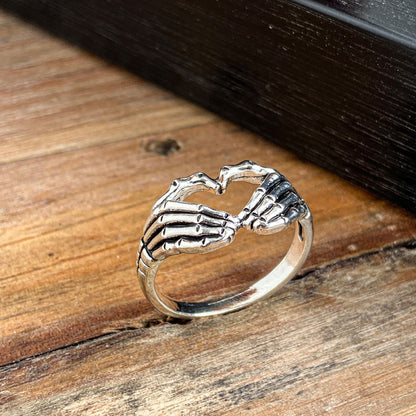 Anillo de calavera de Diablo vintage para mujer, de Halloween, de moda