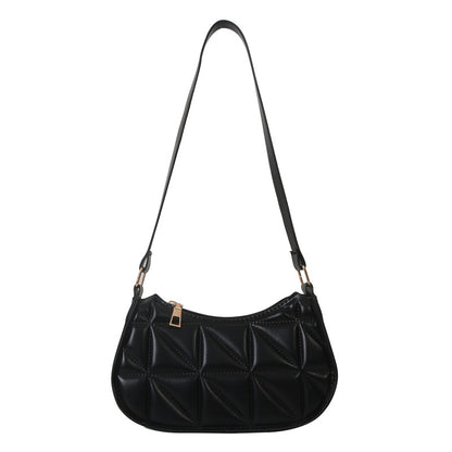 Bolso de hombro sencillo de color liso para mujer