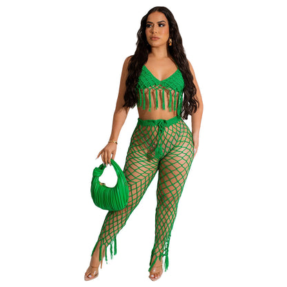 Conjunto de pareo playero sexy de moda de verano para mujer