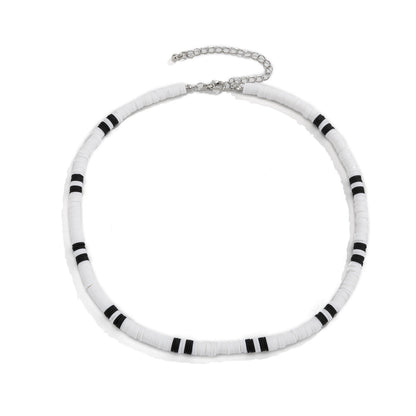 Bohemian Black White Casual Necklace for Men