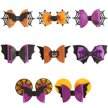 Children Kids Baby Halloween Cartoon Bat Wings Hair Clip Accessories