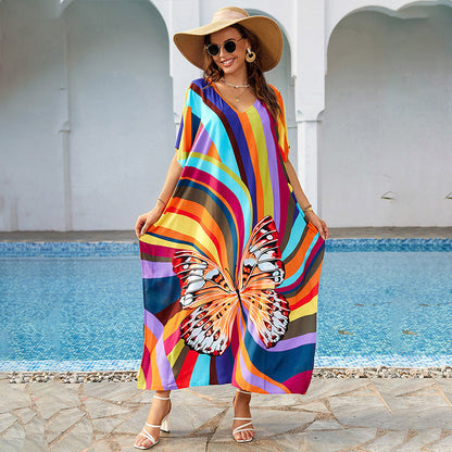Vestido playero informal de moda para mujer para vacaciones