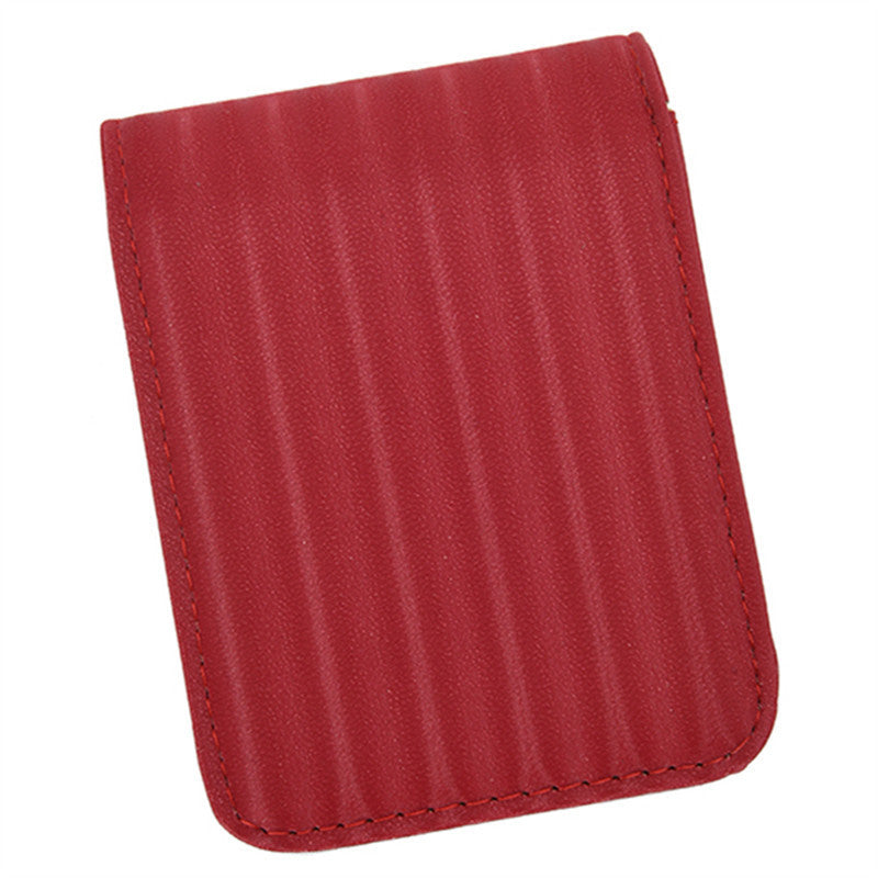 Mini trousse de maquillage portable simple et de couleur unie pour femme