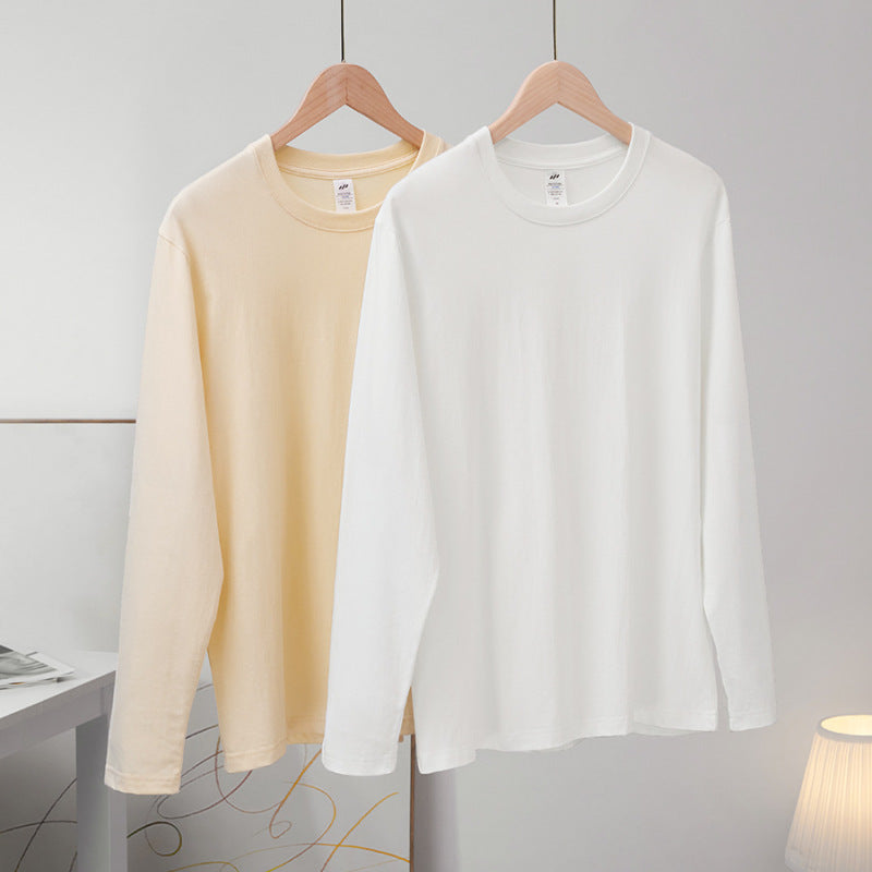 Good Quality Women Basic Long Sleeve Solid Color Blank T-Shirt