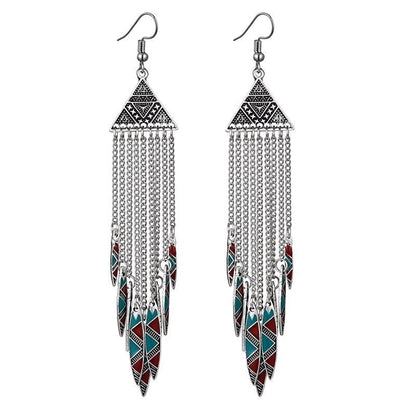 Bohemian Ethnic Style Retro Tassel Earrings