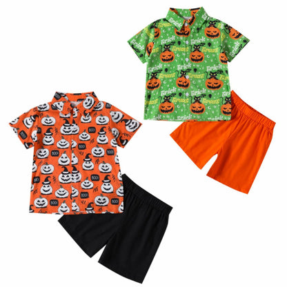 Conjunto de pantalones cortos casuales con estampado de dibujos animados para niños pequeños
