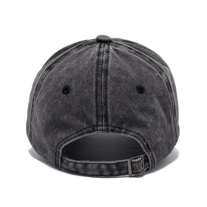 Men Women Fashion Casual Vintage Solid Color Letter Cap