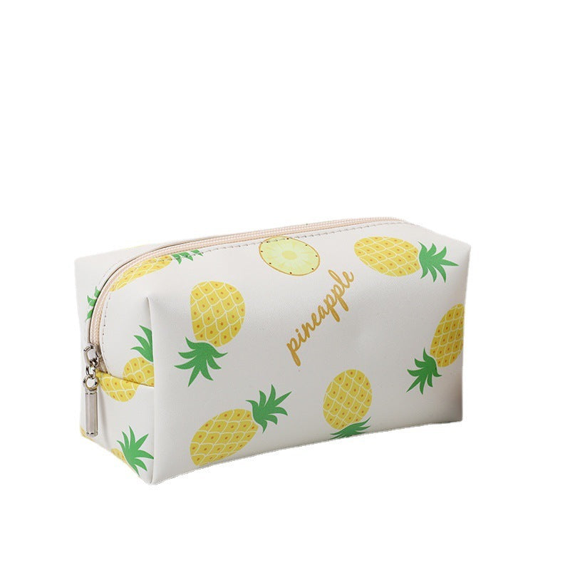 Bolsa de cosméticos fresca de verano de color amarillo limón