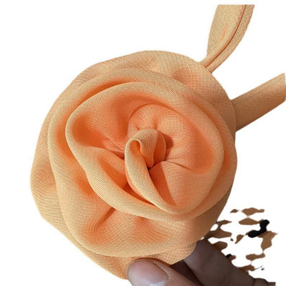 Bufanda fina con flores 3D para mujer