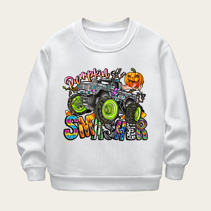Kids Toddler Boys Girls Cartoon Fleece Long Sleeve Sweatshirt