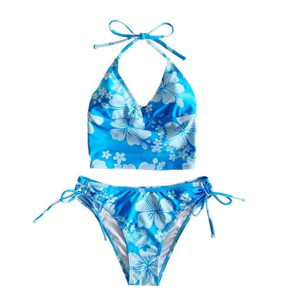 Bikini sexy con estampado floral para mujer para vacaciones de verano