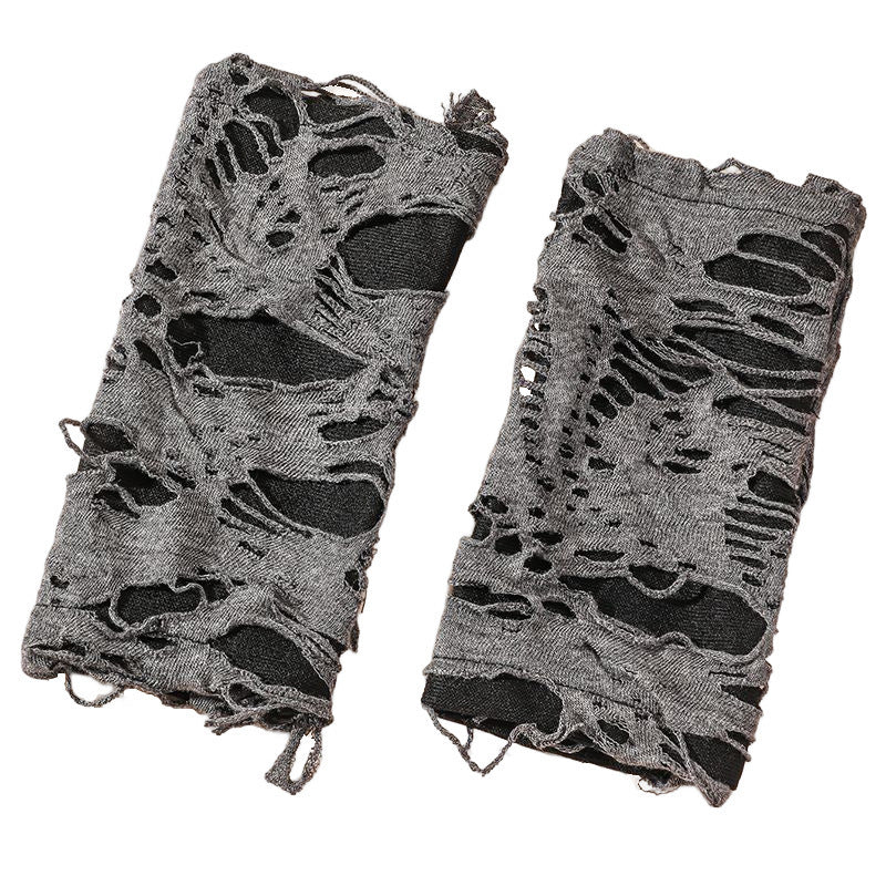 Gothic Halloween Women Fashion Creative Beggar Rice Hole Sleeve