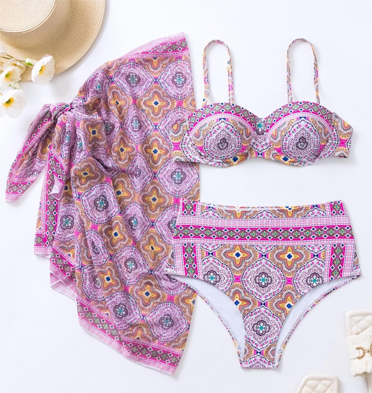 Summer Vacation Women Ethnic Boho Bikini Coverup