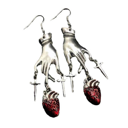 Dark Wind Funny Halloween Earrings Vintage Alloy Jewelry