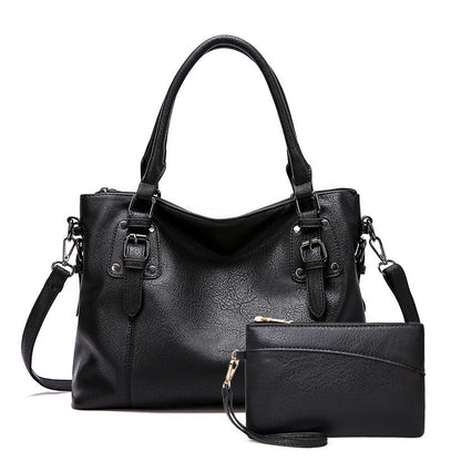 Fashion Women Vintage Simple Shoulder Tote Bag