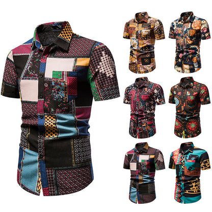 Camisa informal de verano para hombre para vacaciones en la playa