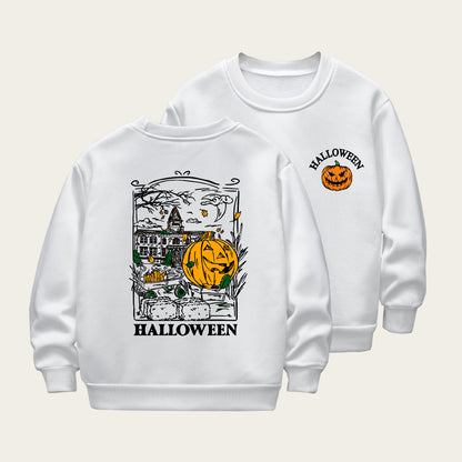 Kids Toddler Boys Girls Cartoon Print Fleece Sweatshirts