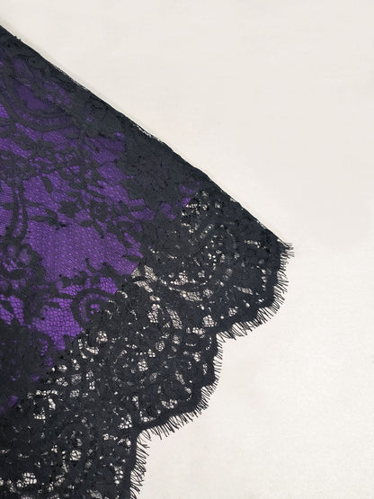 Robe à bretelles en dentelle style gothique pour femme