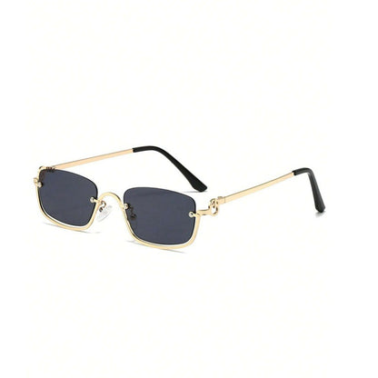 Lunettes de soleil carrées à petite monture simple pour femmes