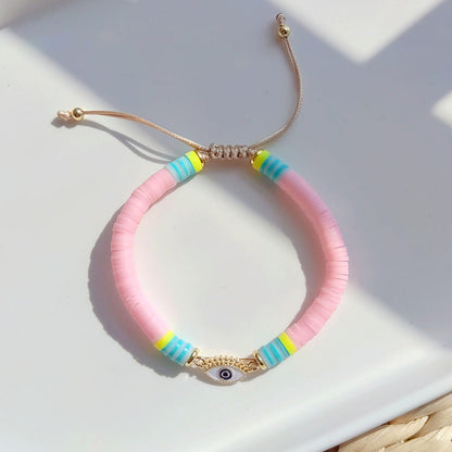 Women Fashion Bohemian Luck Eye Multicolor Bracelet