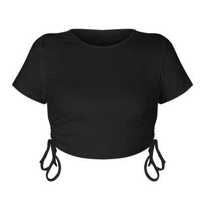 Women'S Ribbed Cotton Spandex Cropped Top